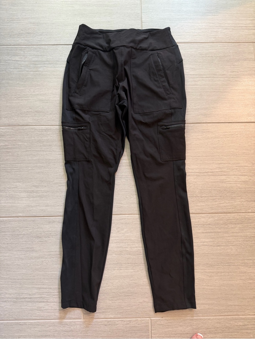Athleta Black Cargo Jogger Trousers